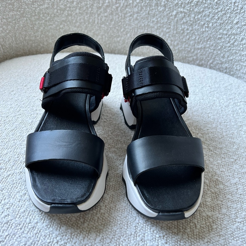 Sorel Women’s Kinetic Impact Slingback Heel Sandal, Black Sea Salt, size 7.5 - Picture 9 of 11